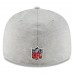 Men's Atlanta Falcons New Era Heather Gray/Black 2018 NFL Sideline Road Low Profile 59FIFTY Fitted Hat 3058529